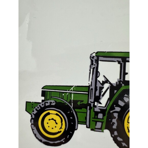 John Deere Tractor 11.25” Dinner Plate Green Rim Gibson SET OF 3 - Picture 14 of 16